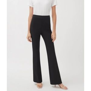 Cuyana Cotton Twill Flare Pants Black